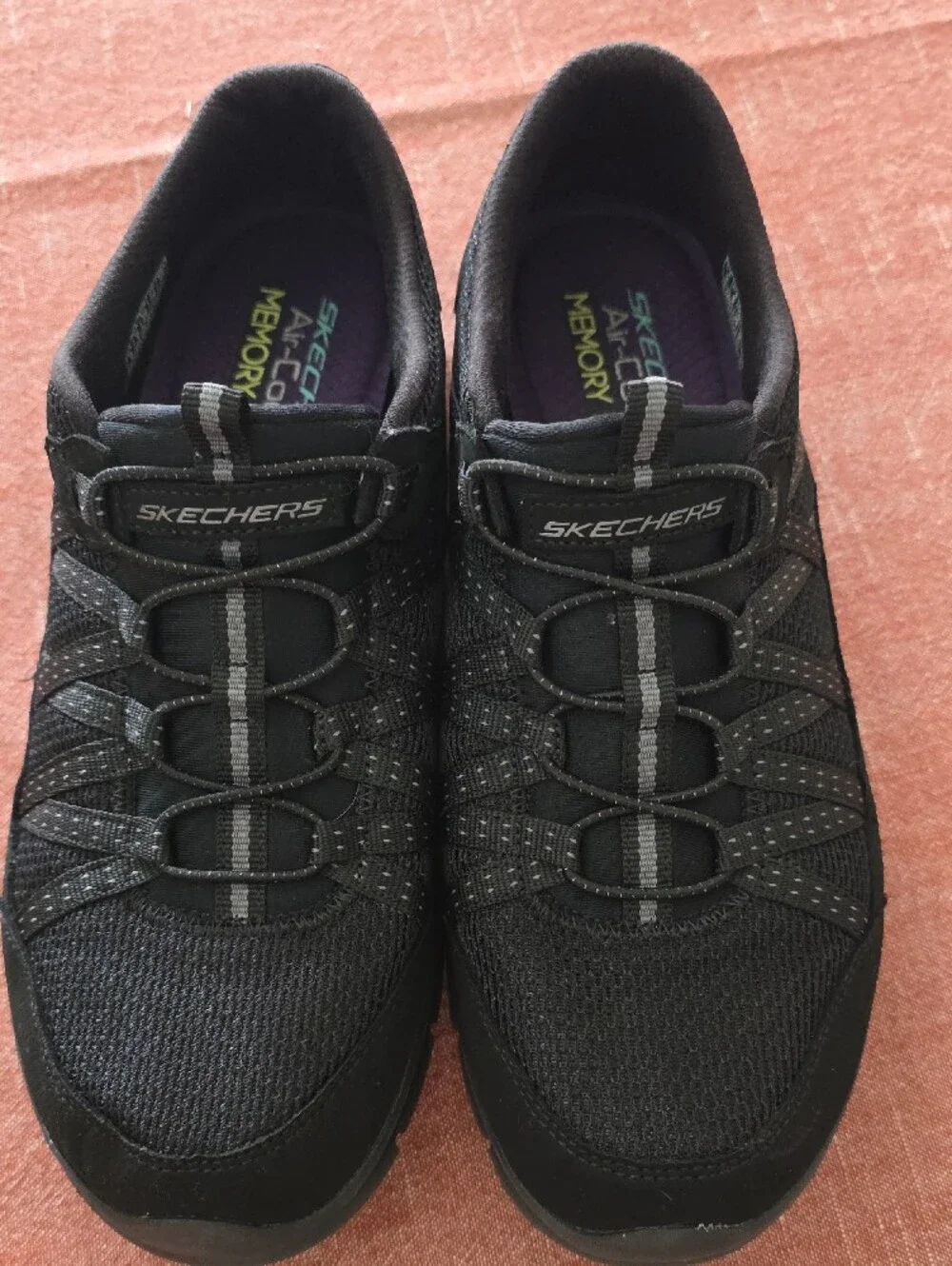 Skechers Women's Black Slip-On Athletic Sneakers